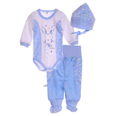 Body Hose und Mütze 3Tlg. Baby Anzug Bodys für Kinder 2