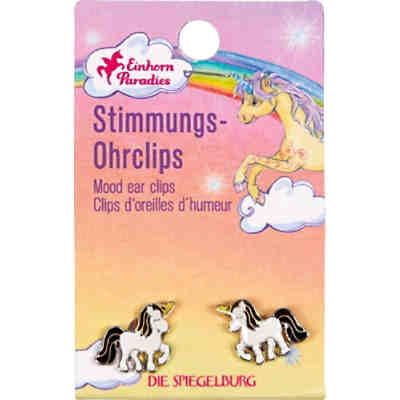 Stimmungs-Ohrclips Einhorn-Paradies, sortiert 2