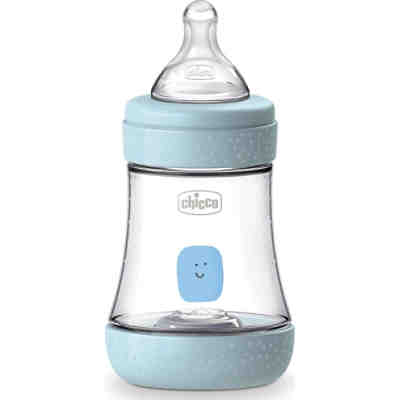 Geschenkset "Lovely Baby" - Babyfläschchen, Sauger und Schnullerband, blau 2