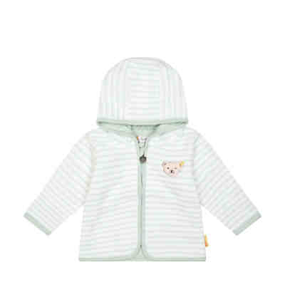 Fleecejacke Jungle Feeling im Streifenlook mit Kapuze Sweatjacken