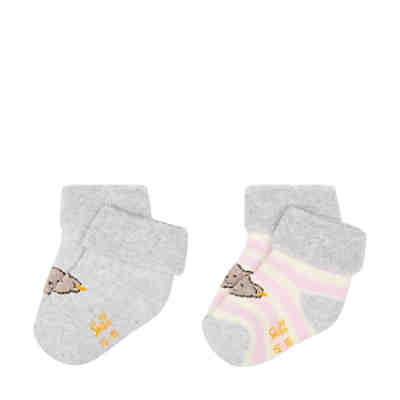 Socken 2er Pack mit Teddybärenmotiv Haussocken