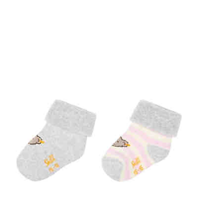 Socken 2er Pack mit Teddybärenmotiv Haussocken 2