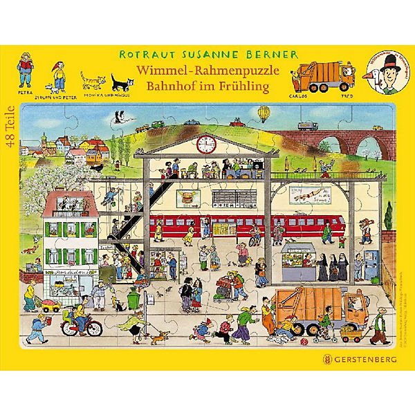 Frühlings-Wimmelpuzzle (Rahmenpuzzle)