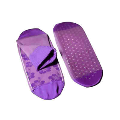 Kinder Strandsocken ABS-Socken für Mädchen "Hawai Blumen" mit Polyamid Erstlingssöckchen für Mädchen 2