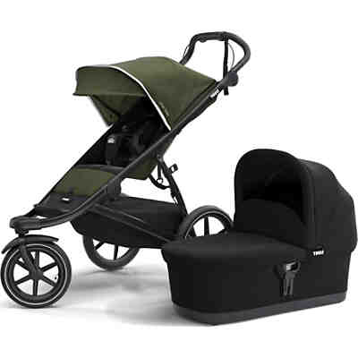 "Thule Urban Glide 2, Jogging-Buggy mit Kinderkörbchen, Cypress Green