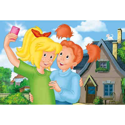 Puzzle Bibi Blocksberg, Selfie, 60 Teile, mit Add-on (Haargummi) 2
