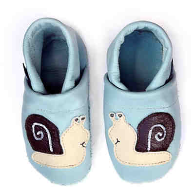 Krabbelschuhe / Lederpuschen / Hausschuhe mit Schnecke Krabbelschuhe 2
