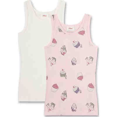 Unterhemd für Mädchen Doppelpack, Organic Cotton