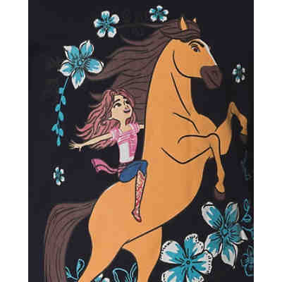 Spirit Langarmshirt für Mädchen, Pferde 2