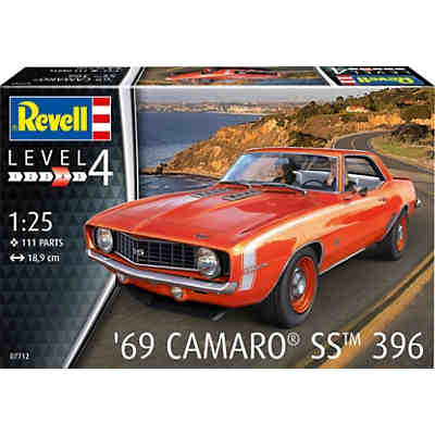69 Camaro® SS™ 396, Revell Modellbausatz im Maßstab 1:25, 111 Teile, 18,9 cm 2
