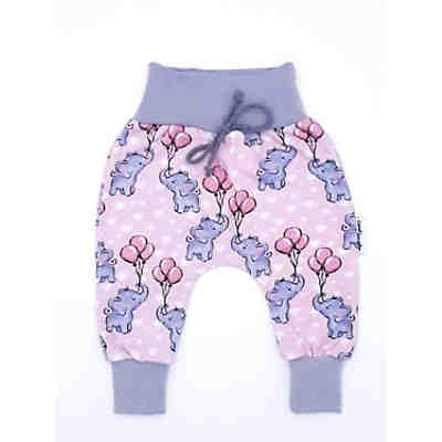 ELEFANT ROSA GRAU Pumphose 3/4-Hosen für Kinder