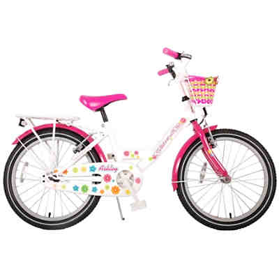 Ashley Kinderfahrrad - Mädchen - 20 Zoll - Weiß / Pink - Zweihandbremsen