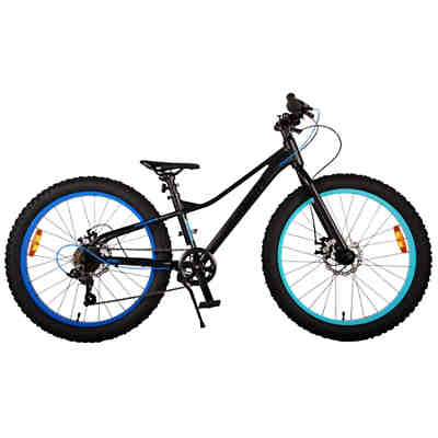 Gradient Kinderfahrrad - Jungen - 24 Zoll - Schwarz Blau Aqua - 7-Gang - Prime Collection