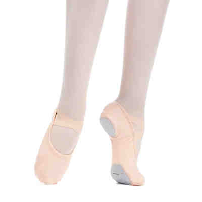 Ballettschuhe Bonnie aus Baumwoll-Stretch, geteilte Ledersohle Ballettschuhe für Mädchen 2