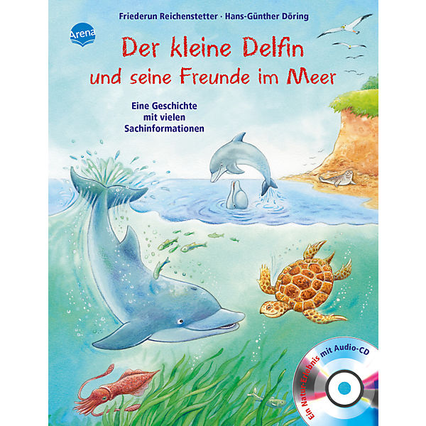 Der kleine Delfin und seine Freunde im Meer