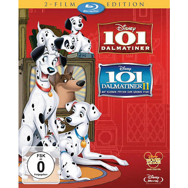 BLU-RAY Disney's - 101 Dalmatiner 1 & 2