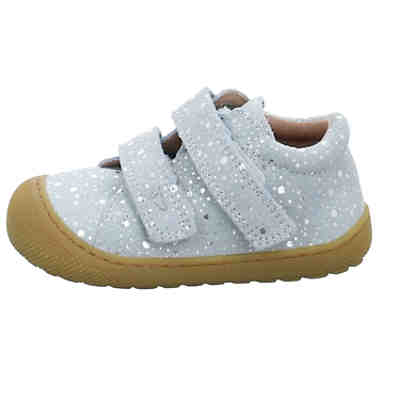 Baby Lauflernschuhe Krabbelschuhe Tahnee Barefoot Lauflernschuh Babyschuhe Mädchen Veloursleder gepunktet Krabbelschuhe 2