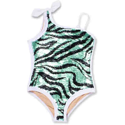 Badeanzug mit Wendepailletten "Zebra" Badeanzüge für Mädchen 2