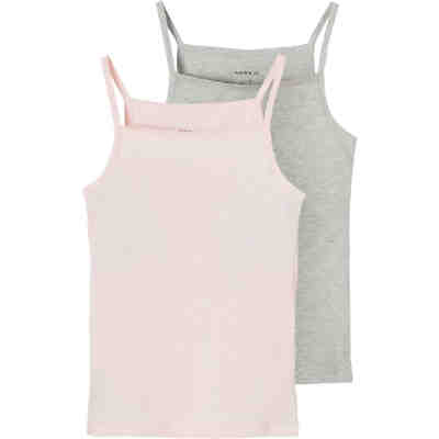 Top NKFSTRAP Doppelpack für Mädchen, Organic Cotton