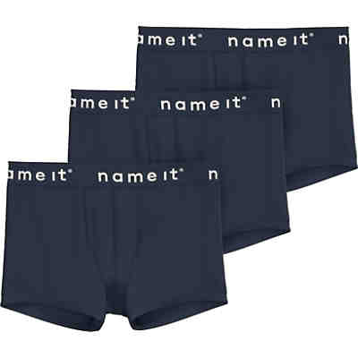 Kinder Boxershorts NKMBOXER 3er Pack, Organic Cotton