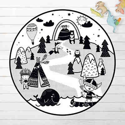 Runder Vinyl-Teppich Wikinger - Die Eroberung des Diamanten 2