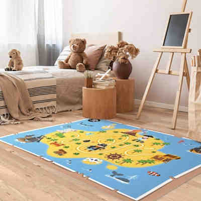 Vinyl-Spielteppich Piraten - Auf der Suche nach dem Schatz