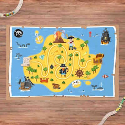 Vinyl-Spielteppich Piraten - Auf der Suche nach dem Schatz 2