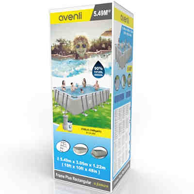 Frame Rectangular Pool Set Aufstellpool 540 x 250 cm reckteckig, mit Pumpe 2
