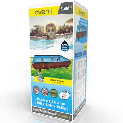 Frame Rectangular Pool Set Aufstellpool 550 x 270 cm rechteckig, ohne Pumpe 2
