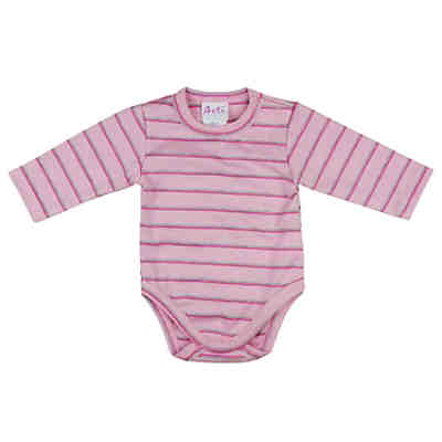 Baby Langarmbody Pink-gestreift Neugeboren für Jungen