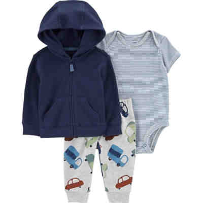 Baby Set Sweatjacke + Body + Jogginghose für Jungen