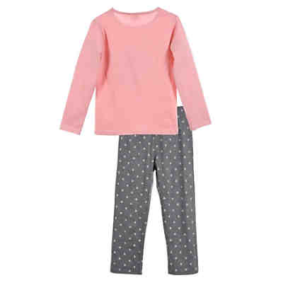 Minnie Mouse Schlafanzug Pyjama Langarm Shirt + Schlaf-Hose 2