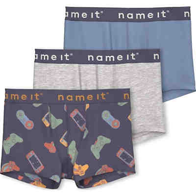 Kinder Boxershorts NKMBOXER 3er Pack, Organic Cotton