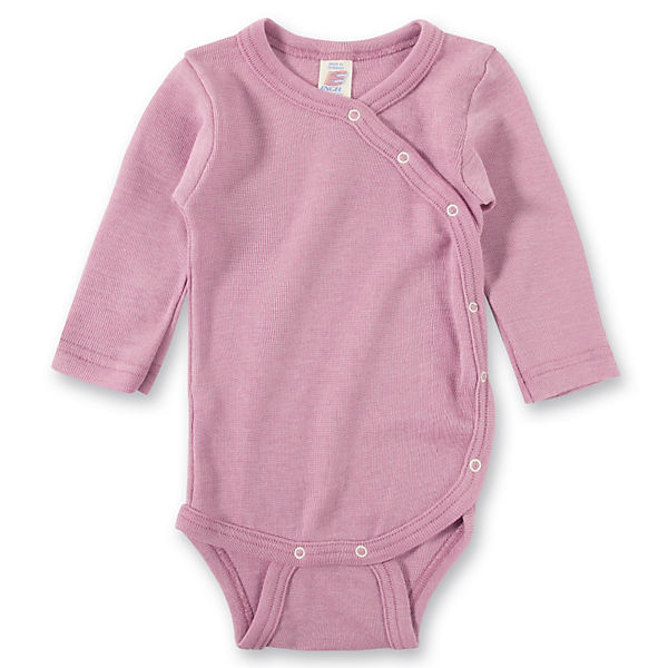 Baby Wickelbody für Mädchen Wolle/Seide