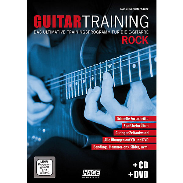 Guitar Training Rock, mit Audio-CD u. DVD