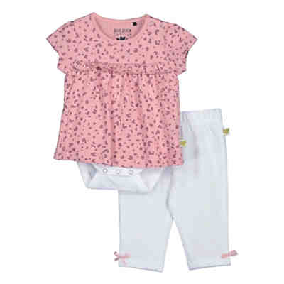 New Born Baby Girls Set Bodyshirt und Hose Stoffhosen