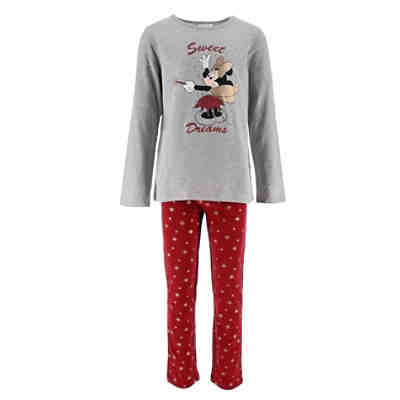 Minnie Mouse Schlafanzug Pyjama Langarm Shirt + Schlaf-Hose