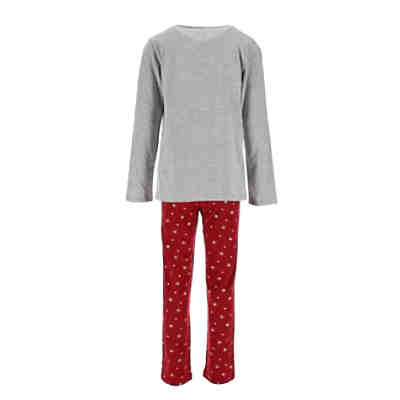 Minnie Mouse Schlafanzug Pyjama Langarm Shirt + Schlaf-Hose 2