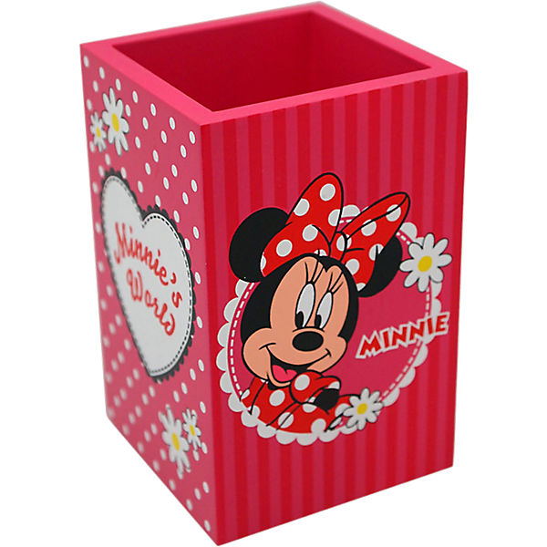 Stiftehalter Minnie Mouse, Holz, geformt