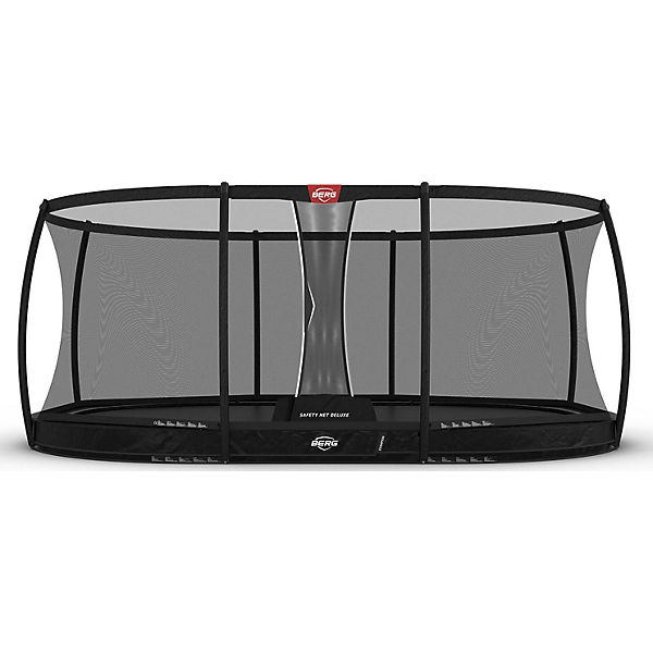 BERG inground Trampolin Champion mit Sicherheitsnetz deluxe, oval, schwarz, 520 cm
