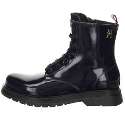 Mädchen Schnürhalbschuhe Lace Up Schnürstiefeletten Kinderschuhe Logoschriftzug Synthetik uni Stiefeletten 2