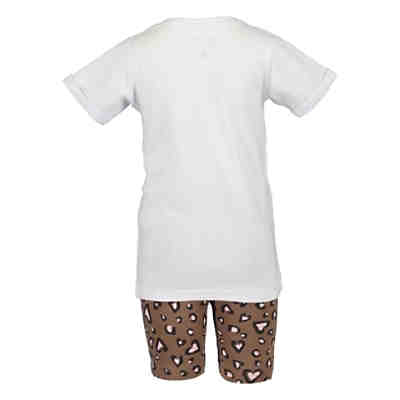 Mini Girls Set T-Shirt mit Shorts Stoffhosen 2