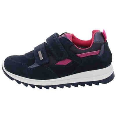 Mädchen Schnürhalbschuhe Sierra Klettschuh Kinderschuhe Leder-/Textilkombination gemustert Halbschuhe 2