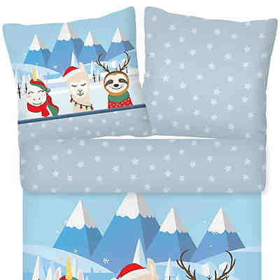 Bettwäsche Freunde Flanell 135 x 200 + 80 x 80 2