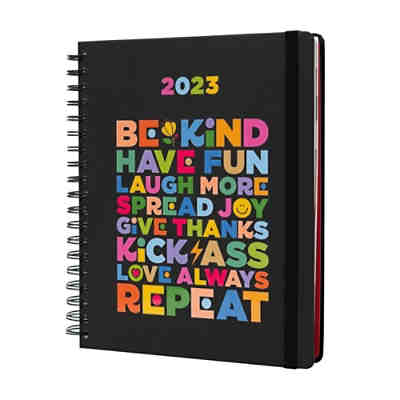 Terminkalender/Schülerkalender 'be kind & have fun' (2022/2023) 17 Monate im A5 Format EN 2