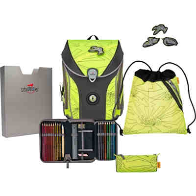 Schulrucksackset ErgoFlex MAX SUPERFLASH Neon Fighter, 5-tlg., inkl. Wechselbuttons (2023) 2