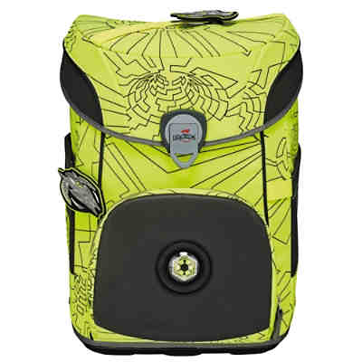 Schulrucksackset ErgoFlex SUPERFLASH Neon Fighter, 5-tlg., inkl. Wechselbuttons (2023) 2