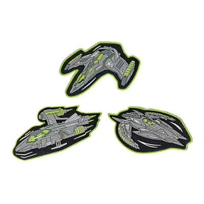 Schulrucksackset ErgoFlex EASY SUPERFLASH Neon Fighter, 5-tlg., inkl. Wechselbuttons (2023) 2