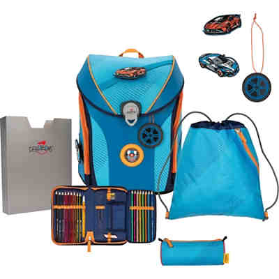 Schulrucksackset ErgoFlex MAX SUPERFLASH EXKLUSIV Supercar, 5-tlg., inkl. Wechselbuttons (2023) 2