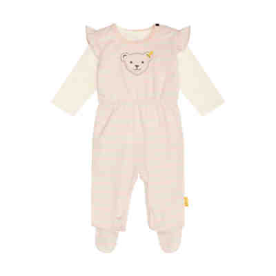 Set Strampler + T-Shirt langarm Baby Wellness mit Druckknöpfen Strampler
